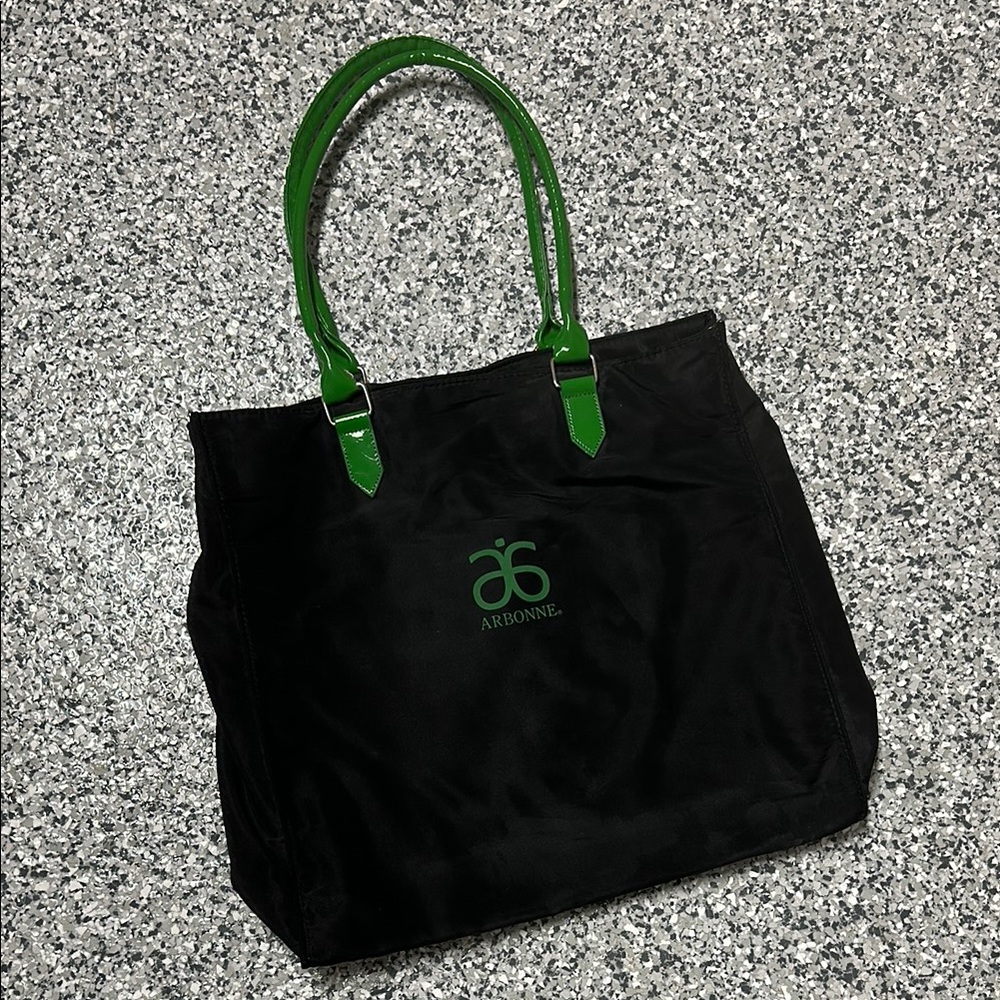 3/$10 Arbonne Black and Green Tote Bag